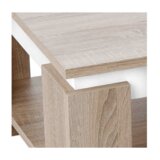 Kondela Klubska mizica, hrast sonoma/bela, PIANI | Shoptok.si