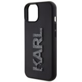  originalen karl lagerfeld ovitek KLHCP15S3DMBKCK za iphone 15 črna zaščita - logo 3D | Shoptok.si