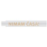 HEKA Zložljivi meter (Dolžina: 2 m, Bela, Natis: NIMAM ČASA!) | Shoptok.si