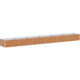  Povišena gredica - Vrtna gredica Svijetlosmeđa 600 x 80 x 45 cm | shoptok.hr