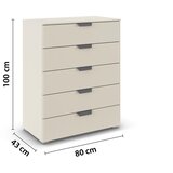 CARRYHOME KOMODA, barve šampanjca | Shoptok.si