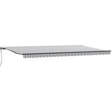  Automatska sklopiva tenda antracit i bijela 600x300 cm | Eponuda.com