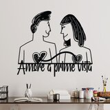 Wallity zidna dekoracija amore prima vista 5, 56 x 49 cm, crna | ePonuda.com