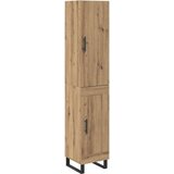 vidaXL Visok predalnik Umetni hrast 34,5 x 34 x 180 cm Konstruiran les | Shoptok.si