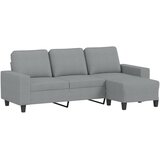  Trosjed s tabureom svjetlosivi 180 cm od tkanine | Eponuda.com