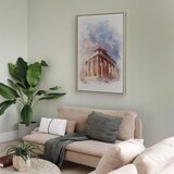  Slika - Painted Parthenon (1 Part) Vertical 40x60 U prirodnom drvenom okviru | shoptok.hr