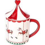Tognana Šolja New Milk&C Mistletoe Festival, Sa poklopcem, 43 cl, Šarena Cene