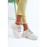 Boto Women's sneakers on a chunky sole with decorative lacing White Relissa | Shoptok.si