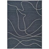 Universal tamno plavi vanjski tepih s udjelom pamuka Doodle, 57 x 110 cm | shoptok.hr