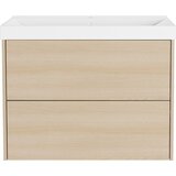 Germania Zidni ormarić za ispod umivaonika u dekoru hrasta u prirodnoj boji 81x65 cm Bodera – | shoptok.hr