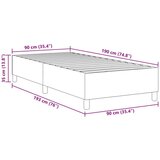  Postelja z vzmetenjem Modra Enoposteljna iz korduroja, (22051571) | Shoptok.si