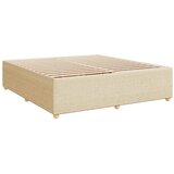  Krevet s oprugama i madracem krem 180x200 cm od tkanine | shoptok.hr