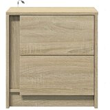  Noćni ormarići s LED svjetlima 2 kom boja hrasta sonome | shoptok.hr