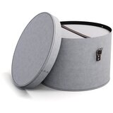 Bigso Box of Sweden Svetlo sive kartonaste škatle s pokrovom za shranjevanje v kompletu 2 ks ø 37,5x25,5 cm Rut – | Shoptok.si