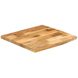 Stolna ploča 40 x 40 x 2,5 cm masivno drvo manga sa živim rubom | shoptok.hr