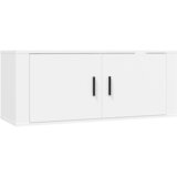 Maison Chic Stenska TV omarica - TV stojalo - Televizijska omarica bela 100x34,5x40 cm, (21701484) Cene