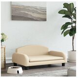 vidaXL Pasja postelja krem 70x45x30 cm blago | Shoptok.si