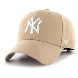 47 Brand Kapa iz mešanice volne MLB New York Yankees bež barva | Shoptok.si