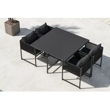 Venture Home Noto vrtni blagovaonski set, crni | shoptok.hr