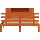  Knjižna postelja brez vzmetnice vošč. rjava 120x190 cm borovina, (21611928) | Shoptok.si