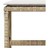 vidaXL Vrtni stolci s jastucima 4 kom bež 41x41x36 cm od poliratana | shoptok.hr