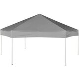  Heksagonalni Pop-Up Šator sa 6 Panela Sivi 3,6x3,1 m | shoptok.hr