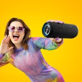 Niceboy Nexus - LED bežični zvučnik sa mikrofonom 26W/4000 mAh IPX6 crna | Eponuda.com