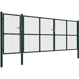  Vrtna vrata Čelik 500x150 cm Zelena | shoptok.hr