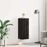 vidaXL Zidni ormarić Crni hrast 34,5 x 34 x 90 cm Konstruirano drvo | shoptok.hr