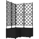  Vrtna saksija 3 kom. Crna 80 x 80 x 143 cm PP | shoptok.hr