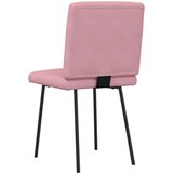  Jedilni stoli 4 kosi roza žamet, (21832418) | Shoptok.si