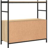  Regal za knjige boja hrasta 80 x 30 x 78,5 cm od drva i željeza | Eponuda.ba