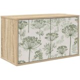 vidaXL TV ormar za montažu na zid GOTHA 69 x 33 x 40 cm Hrast sonoma - Hrast sonoma Zeleni uzorak drveta | shoptok.hr