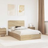 Krevet s od storage Sonoma hrast 120 x 200 cm Konstruirano drvo | shoptok.hr