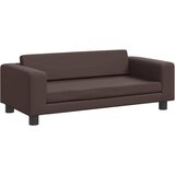  Krevet za pse s produžetkom smeđi 100 x 50 x 30 cm umjetna koža | shoptok.hr