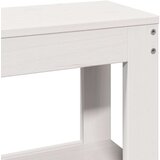  Posteljni okvir z vzglavjem bel 90x200 cm trdna borovina, (21304157) | Shoptok.si