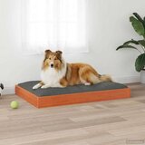  Ležišče za psa Voskast rjav 92 x 64 x 9 cm Masivno borovo les, (5000239190) | Shoptok.si