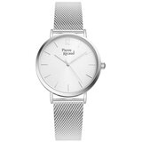 Pierre Ricaud ženski quartz arabic beli srebrni elegantni ručni sat sa srebrnim pancir kaišem ( p51078.5153q )