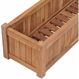  Povišena gredica 200 x 30 x 25 cm od masivne tikovine | shoptok.hr