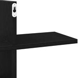  Zidna polica crni hrast 124,5x18x60,5 cm inženjerski drvo | shoptok.hr