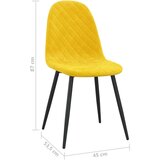  Blagovaonske stolice 2 kom boja senfa baršunaste | shoptok.hr