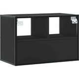 vidaXL TV ormarić crni 60x31x39,5 cm konstruirano drvo i metal | shoptok.hr