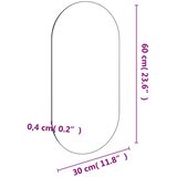  Ogledalo 60 x 30 cm stakleno | Eponuda.com