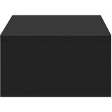 vidaXL Stalak za monitor s ladicama crni 50 x 27 x 15 cm drveni | shoptok.hr
