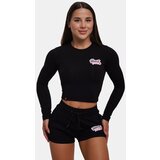 BeastPink ženska majica Long Sleeve Croptop Black | ePonuda.com