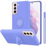 Cadorabo Ohišje, združljiv s Samsungom v tekoči lahki vijolični barvi - zaščitni pokrov iz fleksibilnega silikona TPU z obročem, (20602770) | Shoptok.si