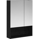  Kupaonski ormar s ogledalom Crni hrast 50 x 14,5 x 70 cm | shoptok.hr