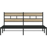 vidaXL Metalni okvir kreveta bez madraca boja hrasta sonome 180x200 cm | shoptok.hr