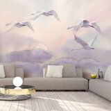  Samoljepljiva foto tapeta - Flying Swans 98x70 | shoptok.hr