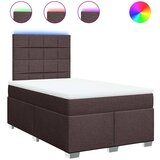 Maison Chic Box spring postelja - Vzmetna postelja z vzmetnico temno rjav 120x200 cm blago SL5600, (21901446) | Shoptok.si
